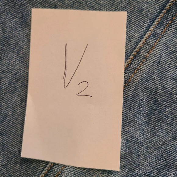 Forever 21 denim jacket  Sequin design in the back women's sz.S - Picture 7 of 8